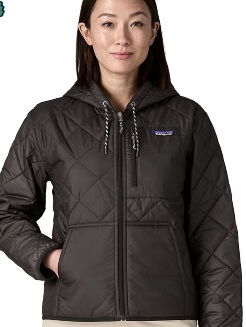 Patagonia Quilted Bomber With Hood Size M